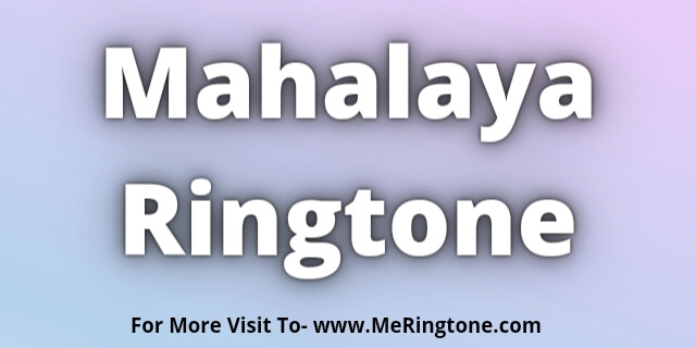 Read more about the article Mahalaya Ringtone Download