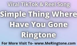 Simple Thing Where Have You Gone Ringtone Download