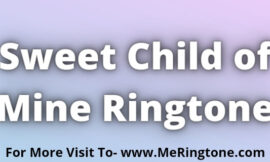 Sweet Child of Mine Ringtone Download