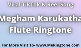 Megham Karukatha Flute Ringtone Download