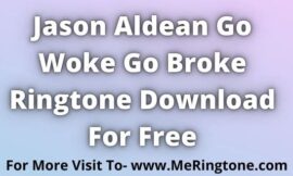 Jason Aldean Go Woke Go Broke Ringtone Free Download