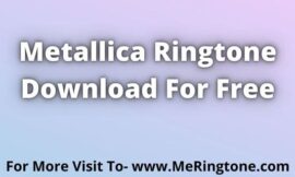 Metallica Ringtone Download For Free