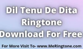 Dil Tenu De Dita Ringtone Download For Free