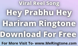 Hey Prabhu Hey Hariram Ringtone Download For Free