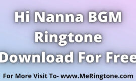 Hi Nanna BGM Ringtone Download For Free