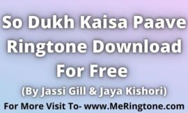 So Dukh Kaisa Paave Ringtone Download For Free