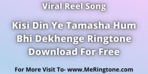 Read more about the article Kisi Din Ye Tamasha Hum Bhi Dekhenge Ringtone Download