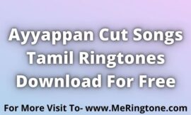 Ayyappan Cut Songs Tamil Ringtones Download For Free