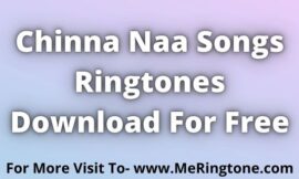 Chinna Naa Songs Ringtones Download For Free