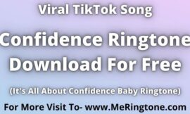 TikTok Song Confidence Ringtone Download For Free