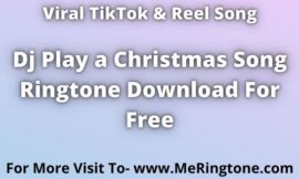 Dj Play a Christmas Song Ringtone Download For Free