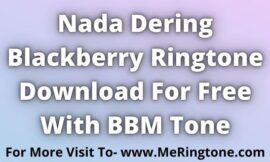 Download Nada Dering Blackberry Ringtone For Free