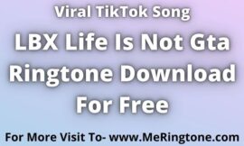 LBX Life Is Not Gta Ringtone Download For Free