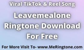 Leavemealone Ringtone Download For Free