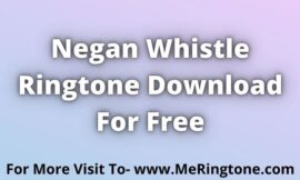 Negan Whistle Ringtone Download For Free