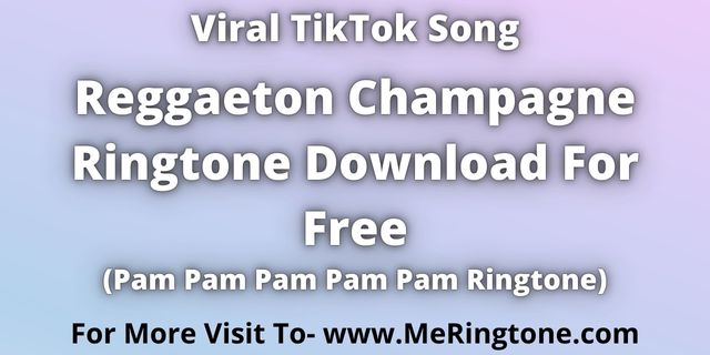 You are currently viewing Reggaeton Champagne Ringtone Download For Free
