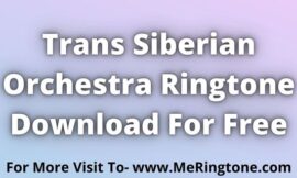 Trans Siberian Orchestra Ringtones Download For Free