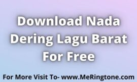 Download Nada Dering Lagu Barat For Free