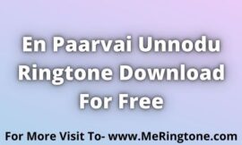 En Paarvai Unnodu Ringtone Download For Free