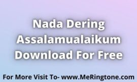 Nada Dering Assalamualaikum Download For Free