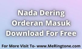 Nada Dering Orderan Masuk Download For Free