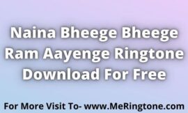 Naina Bheege Bheege Ram Aayenge Ringtone Download For Fere