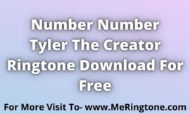 Tyler The Creator Ringtone Download For Free