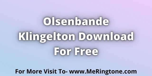 You are currently viewing Olsenbande Klingelton Download For Free