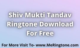 Shiv Mukti Tandav Ringtone Download For Free