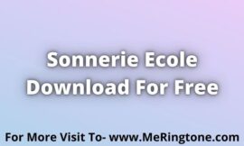 Sonnerie Ecole Download For Free