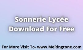 Sonnerie Lycée Download For Free