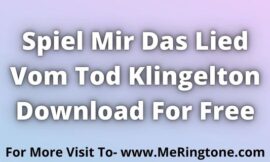 Spiel Mir Das Lied Vom Tod Klingelton Download For Free
