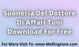 Suoneria Del Dottore Di Affari Tuoi Download For Free