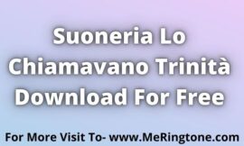 Suoneria Lo Chiamavano Trinità Download For Free