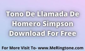 Tono De Llamada De Homero Simpson Download For Free