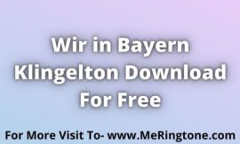 Wir in Bayern Klingelton Download For Free