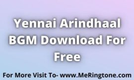 Yennai Arindhaal BGM Download For Free
