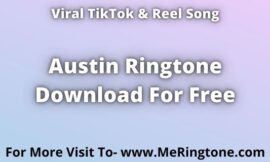 TikTok Song Austin Ringtone Download For Free