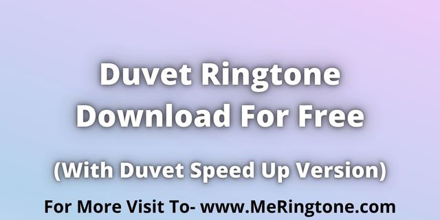 You are currently viewing Duvet Ringtone Download For Free