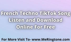 French Techno TikTok Song Download For Free
