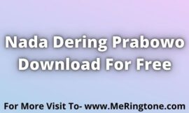 Nada Dering Prabowo Download For Free