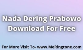 Nada Dering Prabowo Download For Free