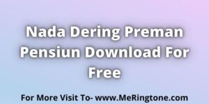 Read more about the article Nada Dering Preman Pensiun Download For Free