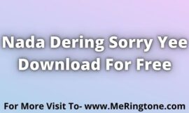 Nada Dering Sorry Yee Download For Free