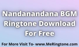Nandanandana BGM Ringtone Download For Free