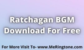 Ratchagan BGM Download For Free