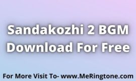 Sandakozhi 2 BGM Download For Free