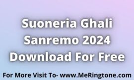 Suoneria Ghali Sanremo 2024 Download For Free