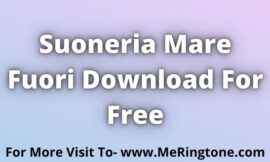 Suoneria Mare Fuori Download For Free
