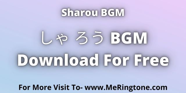 Read more about the article しゃ ろう BGM Download For Free